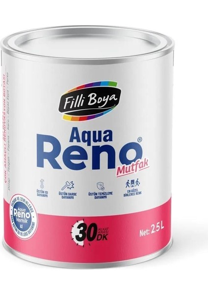 Filli Boya Aqua Reno Mutfak Beyaz 2.5 Lt