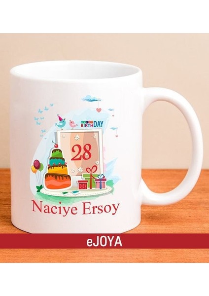 Kişiye Özel Doğum Günü Kupa Bardak 80019