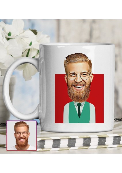 Kişiye Özel Karikatür Tasarım Kupa Bardak 95676