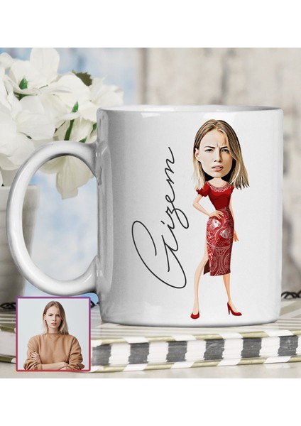 Kişiye Özel Karikatür Tasarım Kupa Bardak 95738