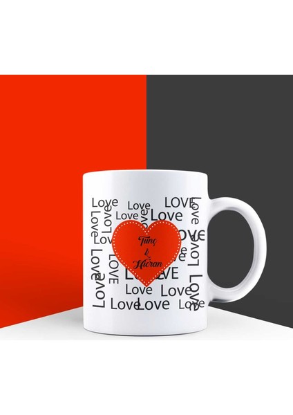 Kişiye Özel Love Kupa Bardak 85754