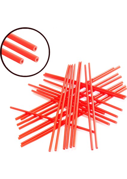Delikli Lolipop Şeker Parti Çubuğu Pipet 2MMX115MM Ince Esnek Boru Kamış Çubuk -100 Lü Paket