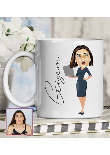 Kişiye Özel Karikatür Tasarım Kupa Bardak 95793