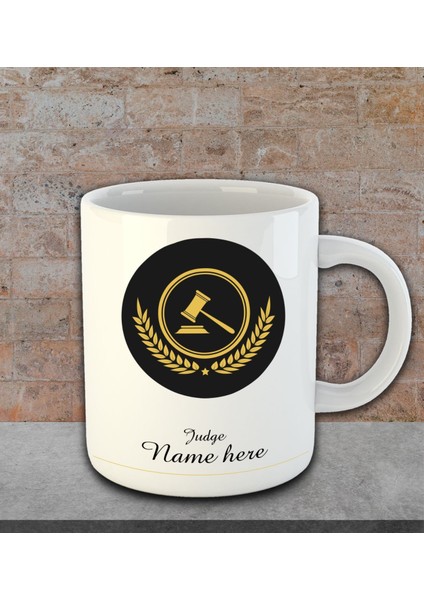 Kişiye Özel Ingilizce Hakim Kupa Bardak 81832