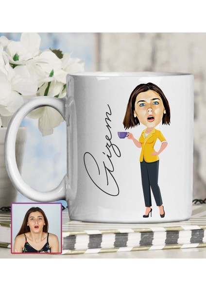 Kişiye Özel Karikatür Tasarım Kupa Bardak 95798