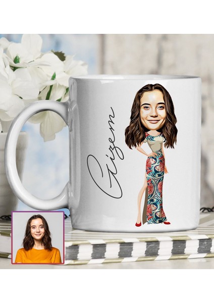 Kişiye Özel Karikatür Tasarım Kupa Bardak 95716