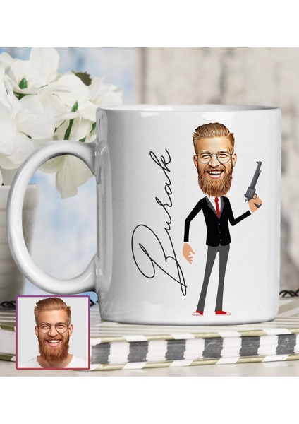 Kişiye Özel Karikatür Tasarım Kupa Bardak 95789