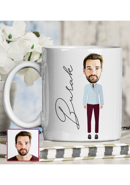 Kişiye Özel Karikatür Tasarım Kupa Bardak 95668