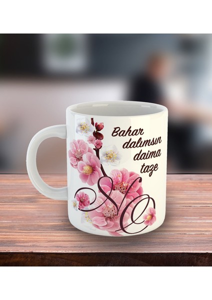 Kişiye Özel Bahar Dalımsın Temalı Kupa Bardak 80725