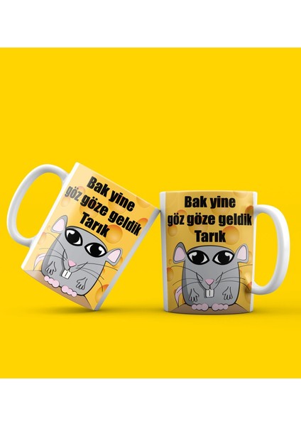 Kişiye Özel Gözgöze Geldik Kupa Bardak 80292