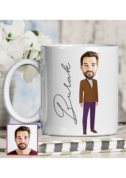 Kişiye Özel Karikatür Tasarım Kupa Bardak 95667