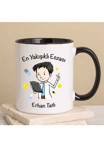Kişiye Özel En Yakışıklı Eczacı Kupa Bardak 80261