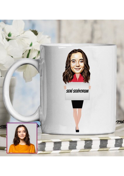 Kişiye Özel Karikatür Tasarım Kupa Bardak 95779