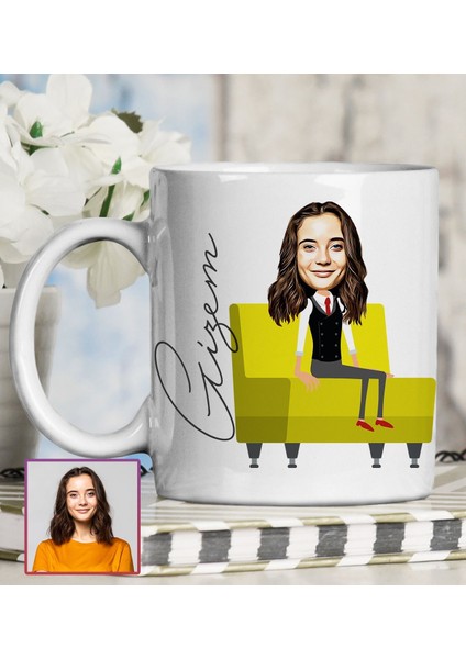 Kişiye Özel Karikatür Tasarım Kupa Bardak 95763