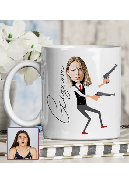 Kişiye Özel Karikatür Tasarım Kupa Bardak 95770