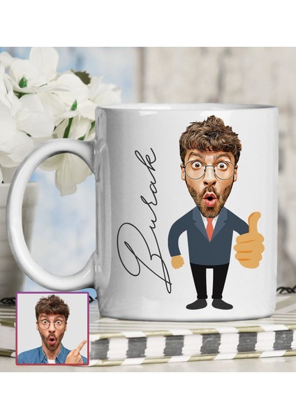 Kişiye Özel Karikatür Tasarım Kupa Bardak 95653