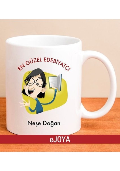Kişiye Özel En Güzel Edebiyatçı Kupa Bardak 80011