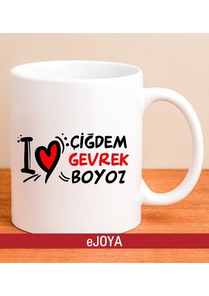 I Love Izmir Çiğdem Gevrek Boyoz Kupa Bardak 80098