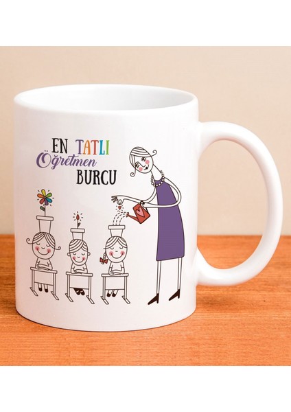 Kişiye Özel En Tatlı Öğretmen Kupa Bardak 79909