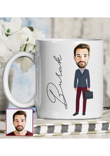 Kişiye Özel Karikatür Tasarım Kupa Bardak 95670