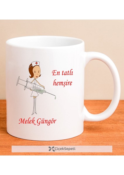 Kişiye Özel En Tatlı Hemşire Kupa Bardak 79925