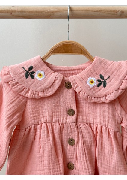 Kız Bebek Elbise %100 Müslin Kumaş modelleri