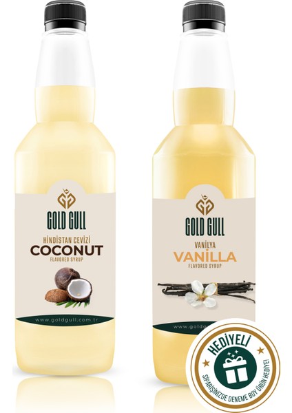 Vanilya & Hindistan Cevizi Aromalı Kahve & Meyve Şurubu 2 x 700 ml