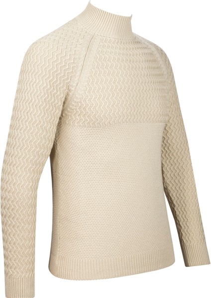 Erkek Yarım Balıkçı Yaka Triko Kazak Desenli Kol ve Bel Lastikli Çelik Örgü Regular Kalıp - 5021B fiyatları