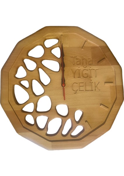 Ahşap 35CM KIŞIYE Özel Hediyelik Veya Yazısız Duvar Saati indirimleri