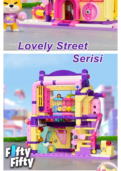 Lovely Street/sevimli Sokak Serisi Kapsül Oyuncak Dükkanı (435 Parça) Oyuncak Yapım Seti FFK-28010 modelleri