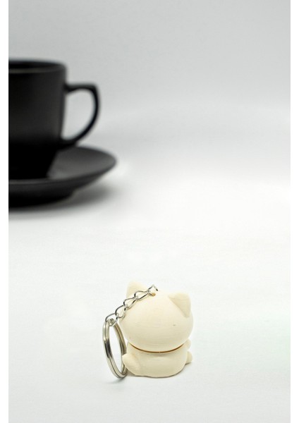 Kawaii Cat 3D Hareketli Anahtarlık