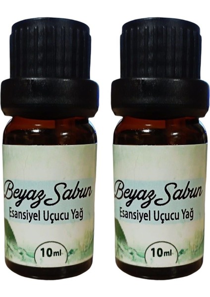 Beyaz Sabun 10 ml 2 Adet Esansiyel Uçucu Yağ