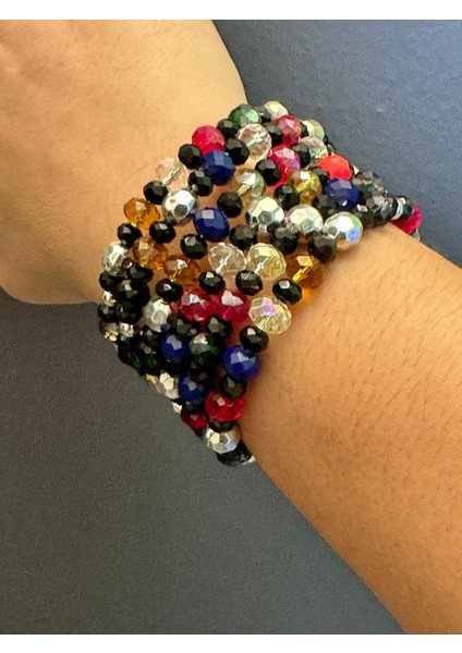 Kristal Boncuklu Dolama Kadın Bilezik Kadın Bileklik modelleri