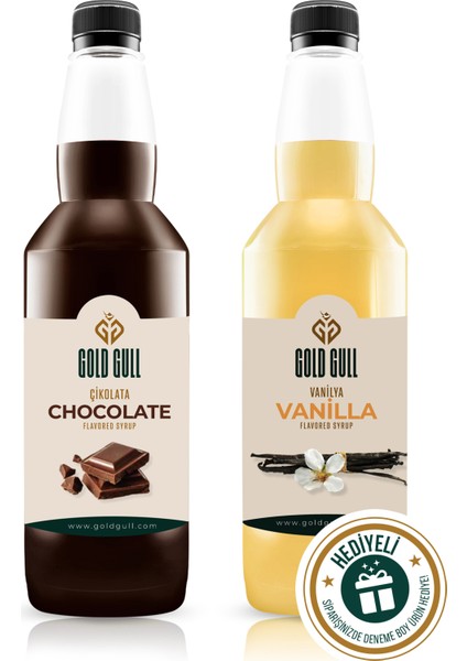 Çikolata & Vanilya Aromalı Kahve & Meyve Şurubu 2 x 700 ml