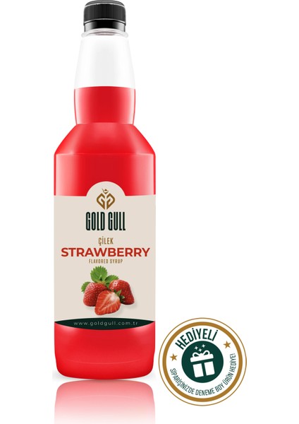 Çilek Aromalı Kahve & Meyve Şurubu