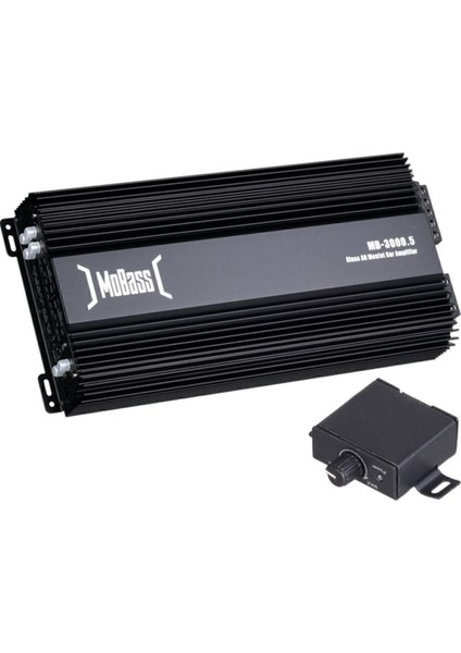 Mobas Amfi 5 Kanal 3000Watt 130Wx4Ch 350W Rms Bass Kontrol Oto Amfi Mb-3000.5