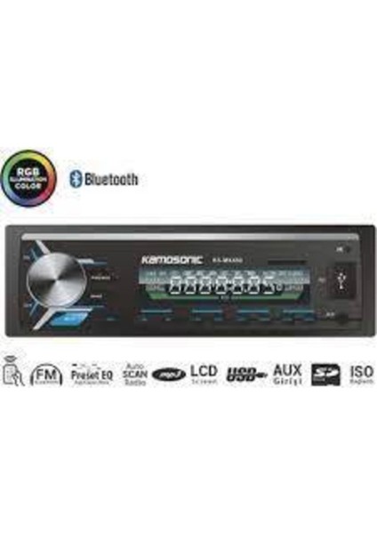 Kamosonic KS-MX640 Bluetooth Usb/sd/fm Oto Teyp Kampanya !!!
