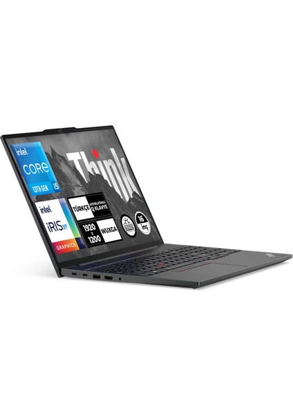 Thinkpad E16 I5-1335U 16GB 1tb+1tb SSD 16" Wuxga Fdos Taşınabilir Bilgisayar 21JN0005TX 009