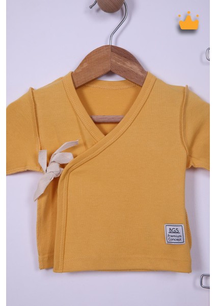 Babyhola Prematüre Serisi 45CM Hastane Çıkışı Kruvaze Üst Patikli Alt Önlük Bere %100 Pamuk 4'lü Takım 22415 fiyatları