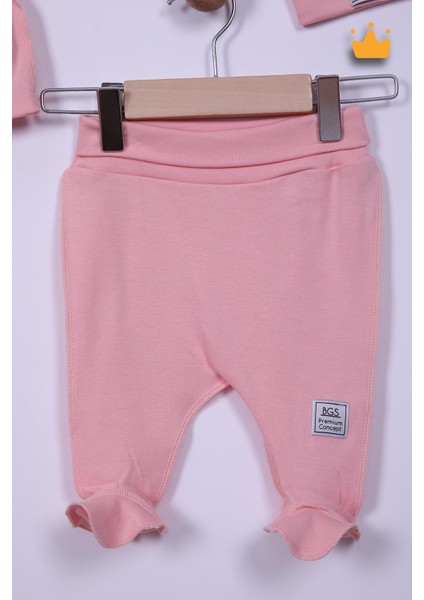 Babyhola Prematüre Serisi 45CM Hastane Çıkışı Kruvaze Üst Patikli Alt Önlük Bere %100 Pamuk 4'lü Takım 22415 fırsatları