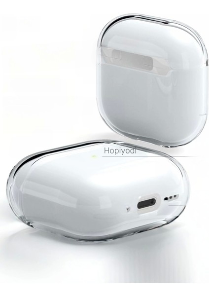 Apple Airpods 4 Kılıf Şeffaf Kristal Silikon Kablosuz Şarj Uyumlu, Darbeye Dayanıklı, Tam Koruma Kapak Airbag 14