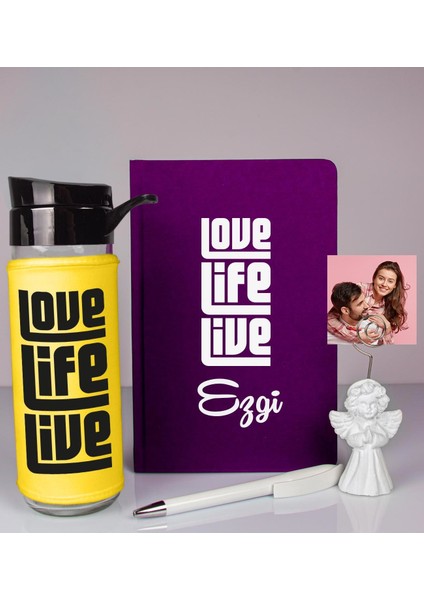 Kişiye Özel Defter Kalem Matara ve Fotoğraflı Notluk 93517