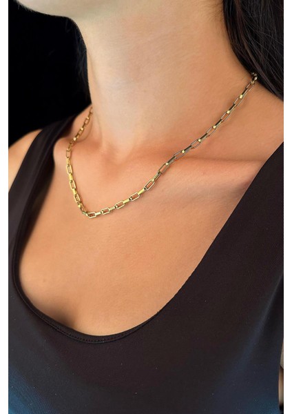 14 Ayar Altın Işıltılı Ataç Kolye 3.80 mm