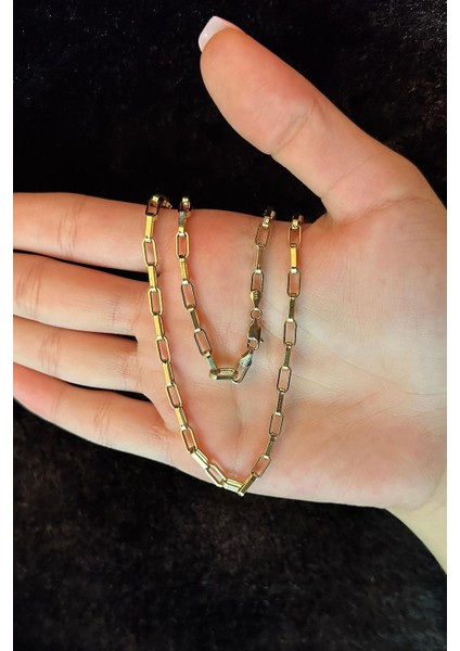 14 Ayar Altın Işıltılı Ataç Kolye 3.80 mm modelleri