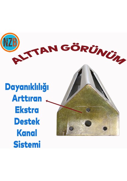 Mobilya Koltuk Baza Puf Kanepe Tv Ünite Masa Ayağı Ayakları Metal Ayak 14 cm Antik Sarı