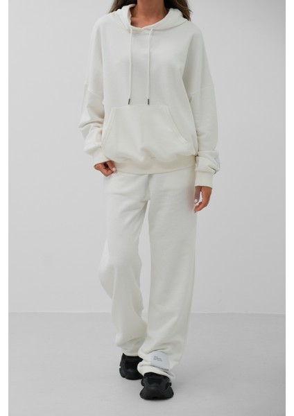 Oversize Sweatshirt Ekru Eşofman Takım fırsatları