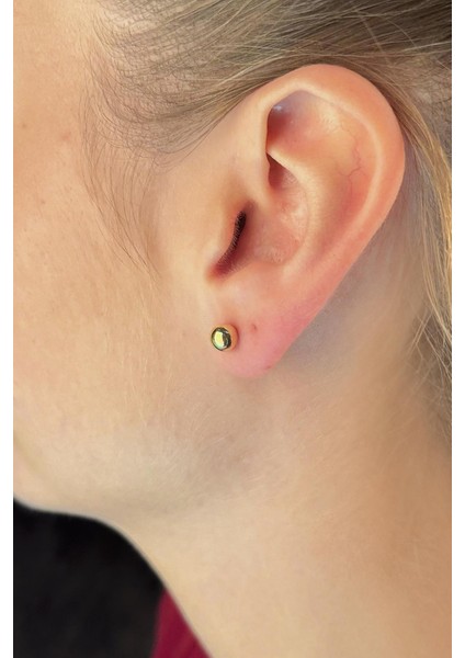 14 Ayar Altın Top Küpe 6 mm fiyatları