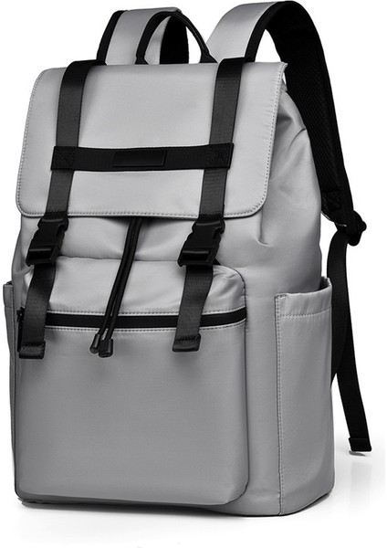 Rahat Sırt Çantası Mandalı Kilit Iş Sırt Çantası Bilgisayar Sırt Çantası Düz ​​renk Su Geçirmez Sırt Çantası Okul Çantası (Yurt Dışından)