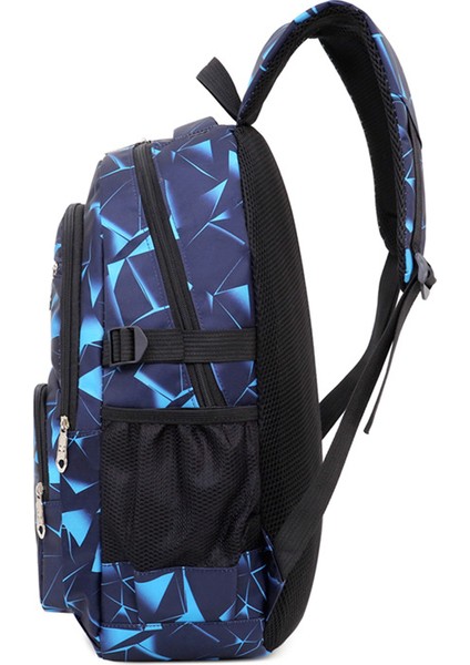 Rahat Üç Parçalı Sırt Çantası Kare Moda Baskılı Sırt Çantası Öğrenci Okul Çantası Spor Boş Zaman Çantası Seyahat Çantası (Yurt Dışından) fırsatları