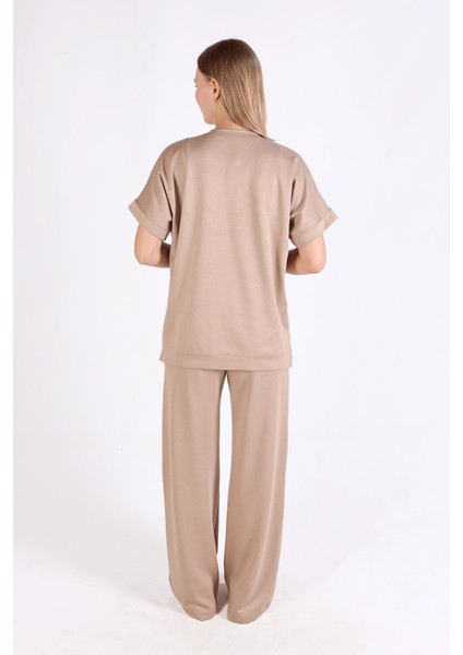 18629 Kısa Kol Oysho Takım Camel indirimleri